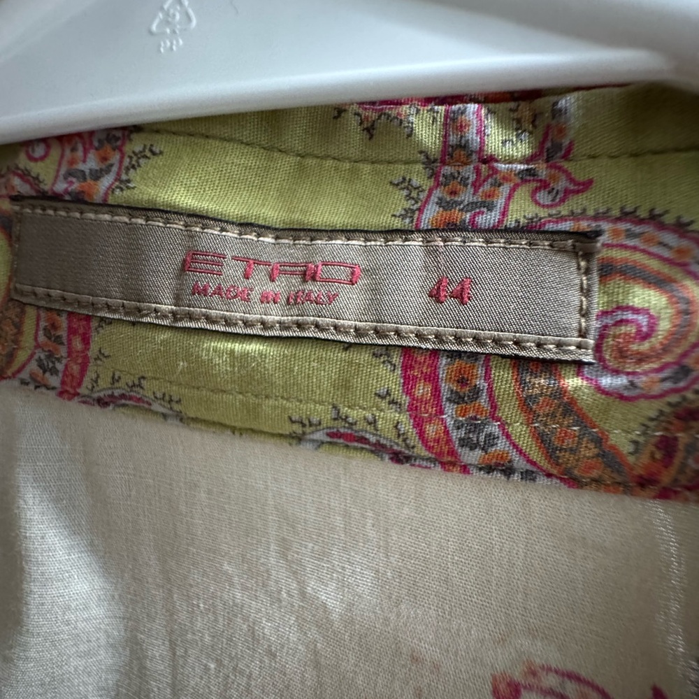 Etro Silk Top with Paisley Design